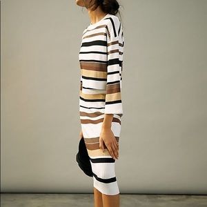 Novah Striped Midi Dress